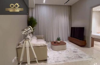 Apartment - 1 Bedroom - 2 Bathrooms for rent in Aljazi Marriott Residences - Mohamed Naguib Axis - North Investors Area - New Cairo City - Cairo