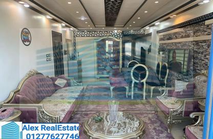 Apartment - 2 Bedrooms - 2 Bathrooms for rent in Al Kornish Square - Sporting - Hay Sharq - Alexandria