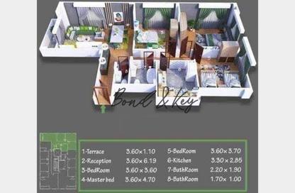 Apartment - 3 Bedrooms - 2 Bathrooms for sale in Bait Alwatan - The 5th Settlement - New Cairo City - Cairo