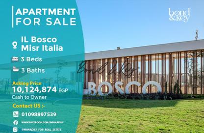 Apartment - 3 Bedrooms - 3 Bathrooms for sale in IL Bosco - New Capital Compounds - New Capital City - Cairo
