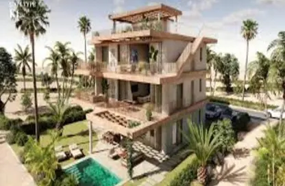 Chalet - 2 Bedrooms - 2 Bathrooms for sale in Ramla Lakeside - Qesm Ad Dabaah - North Coast