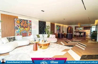 Apartment - 3 Bedrooms - 3 Bathrooms for rent in Al Geish Road - Laurent - Hay Sharq - Alexandria