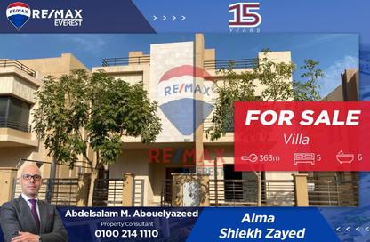 Villa - 5 Bedrooms - 6 Bathrooms for sale in Zayed 2000 - 4th District - Sheikh Zayed City - Giza