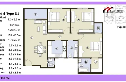 Apartment - 3 Bedrooms - 2 Bathrooms for sale in Al Obour Road - Obour Market - Obour City - Qalyubia