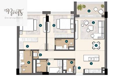 Chalet - 2 Bedrooms - 3 Bathrooms for sale in Modon Abu Dhabi - Ras Al Hekma - North Coast Chalet - 2 Bedrooms - 3 Bathrooms for sale in Modon Abu Dhabi - Ras Al Hekma - North Coast