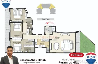 شقة - 3 غرف نوم - 3 حمامات للبيع في بيراميدز هيلز - طريق مصر اسكندرية الصحراوي - مدينة 6 أكتوبر - الجيزة