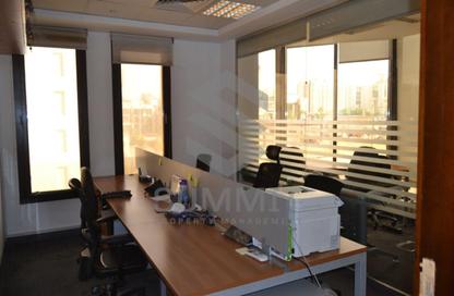 Half Floor - Studio - 4 Bathrooms for rent in Bank Center Street - South Teseen St. - The 5th Settlement - New Cairo City - Cairo
