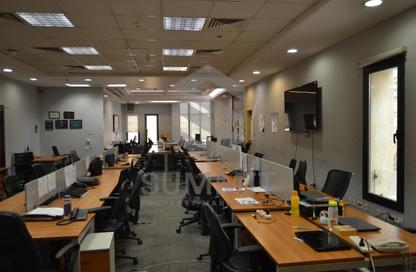 Half Floor - Studio - 4 Bathrooms for rent in Bank Center Street - South Teseen St. - The 5th Settlement - New Cairo City - Cairo