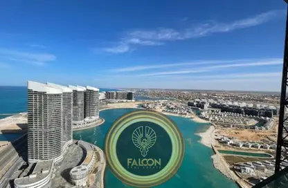 شقة - 3 غرف نوم - 3 حمامات للبيع في نورث ايدج تاورز - مدينة العلمين الجديدة - العلمين - الساحل الشمالي