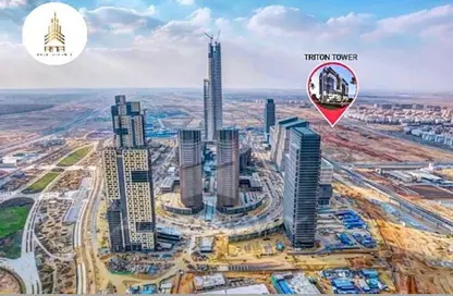 مساحات مكتبية - غرفة نوم - 1 حمام للبيع في برج تريتون - منطقة الأعمال المركزيه - العاصمة الإدارية الجديدة - القاهرة
