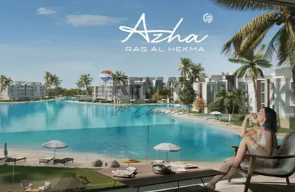 Chalet - 2 Bedrooms - 2 Bathrooms for sale in Azha North - Ras Al Hekma - North Coast