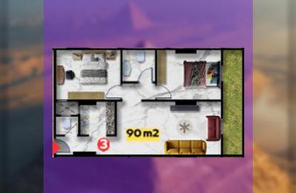 Apartment - 2 Bedrooms - 2 Bathrooms for sale in Gate 3 - Menkaure - Hadayek El Ahram - Giza