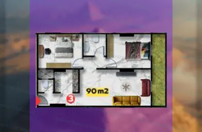 Apartment - 2 Bedrooms - 2 Bathrooms for sale in Gate 3 - Menkaure - Hadayek El Ahram - Giza