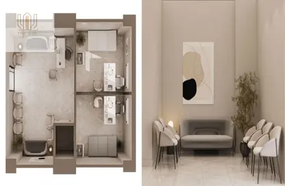 عيادة - غرفة نوم - 1 حمام للبيع في 205 - محور 26 يوليو - الشيخ زايد - الجيزة