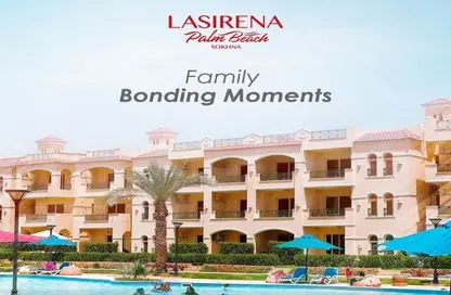 Chalet - 2 Bedrooms - 2 Bathrooms for sale in Lasirena Palm Beach - Al Ain Al Sokhna - Suez