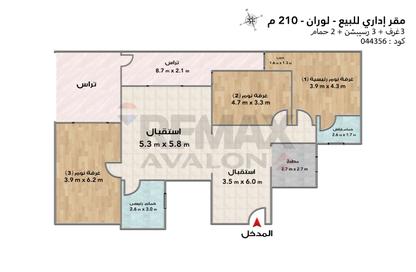 مساحات مكتبية - استوديو - 2 للبيع في طريق الجيش - لوران - حي شرق - الاسكندرية