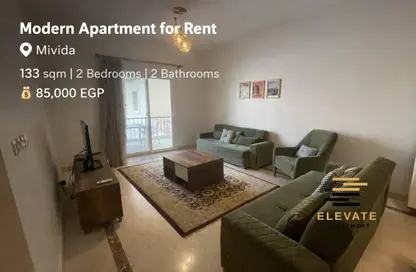 Apartment - 2 Bedrooms - 2 Bathrooms for rent in Mivida - 5th Settlement Compounds - The 5th Settlement - New Cairo City - Cairo