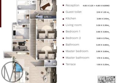 Apartment - 3 Bedrooms - 3 Bathrooms for sale in Bait Alwatan - The 5th Settlement - New Cairo City - Cairo