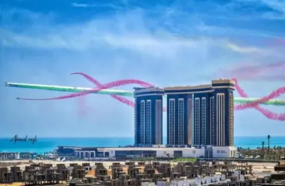 شقق فندقية - 2 غرف نوم - 3 حمامات للبيع في بيتش فرونت تاورز - مدينة العلمين الجديدة - العلمين - الساحل الشمالي