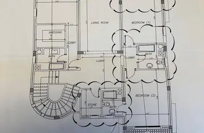 فيلا - 5 غرف نوم - 4 حمامات للبيع في وان جولدن سكوير مول - التجمع الخامس - مدينة القاهرة الجديدة - القاهرة