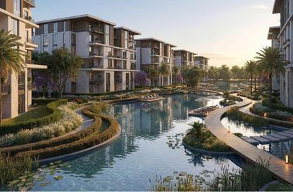 Apartment - 2 Bedrooms - 2 Bathrooms for sale in Tesla Residence - Al Wahat Road - 6 October City - Giza