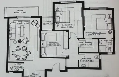 Apartment - 3 Bedrooms - 3 Bathrooms for sale in Hyde Park - New Cairo City - Cairo