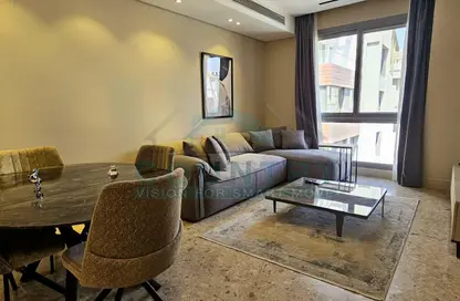 Apartment - 1 Bedroom - 2 Bathrooms for rent in Aljazi Marriott Residences - Mohamed Naguib Axis - North Investors Area - New Cairo City - Cairo