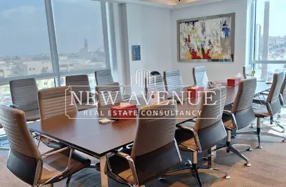 Office Space - 2 Bedrooms - 2 Bathrooms for rent in Bank Center Street - South Teseen St. - The 5th Settlement - New Cairo City - Cairo