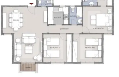 شقة - 3 غرف نوم - 3 حمامات للبيع في ماونتن فيو 1.1 - كمبوندات التجمع الخامس - التجمع الخامس - مدينة القاهرة الجديدة - القاهرة