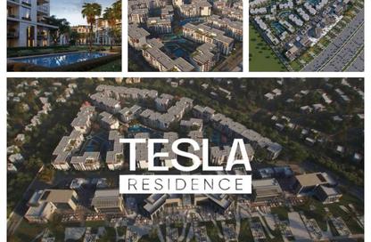 Apartment - 3 Bedrooms - 3 Bathrooms for sale in Tesla Residence - Al Wahat Road - 6 October City - Giza