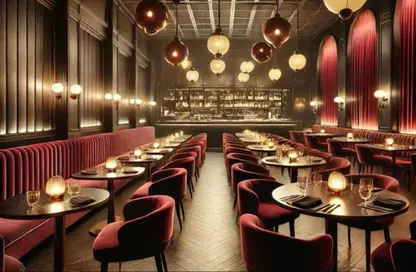 Restaurant - Studio - 3 Bathrooms for rent in V90 - North Teseen St. - The 5th Settlement - New Cairo City - Cairo