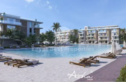 Chalet - 3 Bedrooms - 4 Bathrooms for sale in Azha North - Ras Al Hekma - North Coast