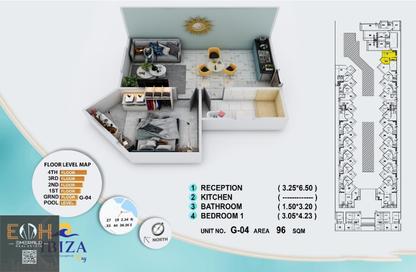 Apartment - 1 Bedroom - 1 Bathroom for sale in Al Ahyaa District - Hurghada - Red Sea
