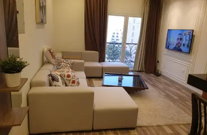 Apartment - 1 Bedroom - 2 Bathrooms for rent in Garden Residence - Hyde Park - New Cairo City - Cairo