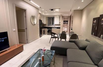 Apartment - 1 Bedroom - 2 Bathrooms for rent in Aljazi Marriott Residences - Mohamed Naguib Axis - North Investors Area - New Cairo City - Cairo