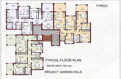 Penthouse - 4 Bedrooms - 4 Bathrooms for sale in Garden Hills - Northern Expansions - 6 October City - Giza