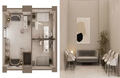 عيادة - 2 غرف نوم - 1 حمام للبيع في 205 اركان بالم - كمبوندات الشيخ زايد - الشيخ زايد - الجيزة