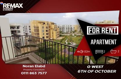 Apartment - 2 Bedrooms - 2 Bathrooms for rent in O West - 6 October Compounds - 6 October City - Giza