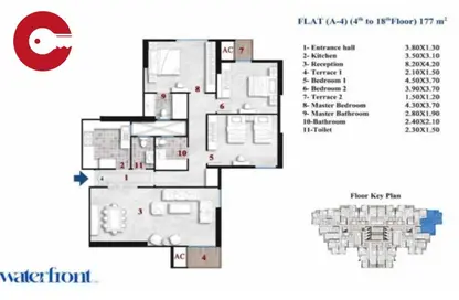 Apartment - 2 Bedrooms - 2 Bathrooms for sale in Waterfront - Sawary - Alexandria Compounds - Alexandria