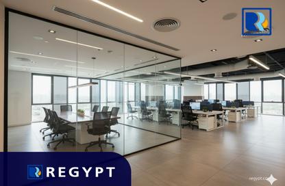 Office Space - Studio - 4 Bathrooms for rent in V90 - North Teseen St. - The 5th Settlement - New Cairo City - Cairo