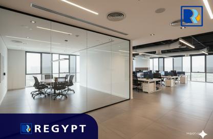 Office Space - Studio - 4 Bathrooms for rent in V90 - North Teseen St. - The 5th Settlement - New Cairo City - Cairo
