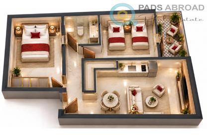 Apartment - 2 - 1 for sale in El Kawther District - Hurghada - Red Sea