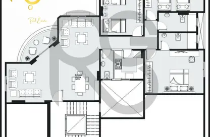 Apartment - 4 Bedrooms - 4 Bathrooms for sale in West Somid - 6 October City - Giza