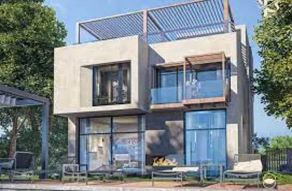 Twin House - 3 Bedrooms - 3 Bathrooms for sale in Gates Prive - Waslet Dahshur Road - Sheikh Zayed City - Giza