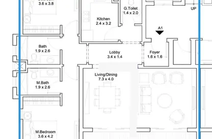 شقة - 2 غرف نوم - 2 حمامات للبيع في ديستريكت 5 - كمبوندات التجمع الخامس - التجمع الخامس - مدينة القاهرة الجديدة - القاهرة