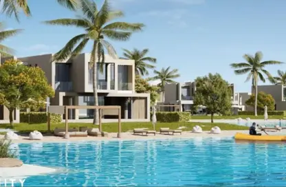 Chalet - 2 Bedrooms - 2 Bathrooms for sale in Azha North - Ras Al Hekma - North Coast