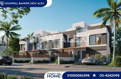 Townhouse - 4 Bedrooms - 5 Bathrooms for sale in Palm Hills - Alexandria Compounds - Alexandria