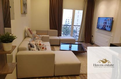 Apartment - 1 Bedroom - 2 Bathrooms for rent in Garden Residence - Hyde Park - New Cairo City - Cairo