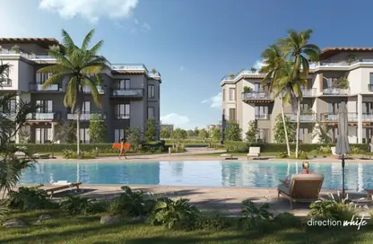 تاون هاوس - 3 غرف نوم - 4 حمامات للبيع في ازها الساحل الشمالي - راس الحكمة - الساحل الشمالي