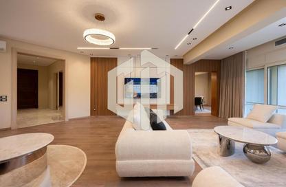 Villa - 5 - 5 for rent in Lake View Residence - 5th Settlement Compounds - The 5th Settlement - New Cairo City - Cairo